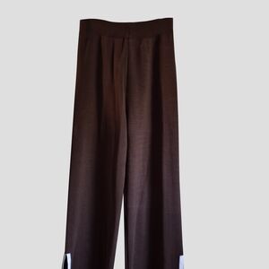 Brown Wide-Leg Pants